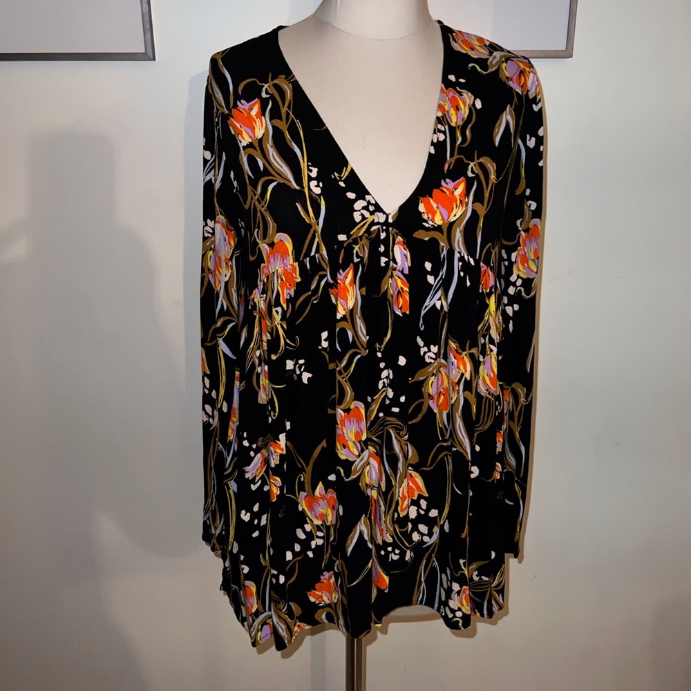 Free People Floral Blouse